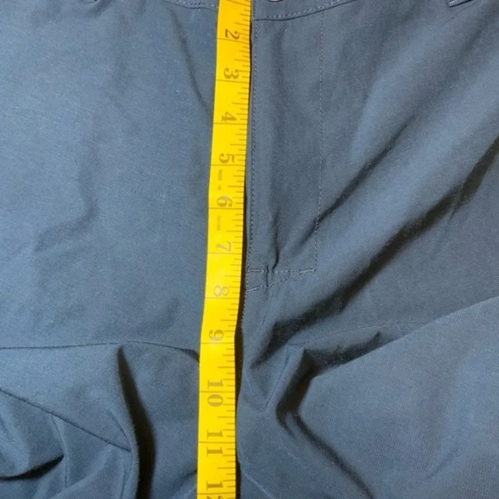 Banana Republic‎ Men's 38 Comfort Flat Front Shorts Stretch Polyester Blue
